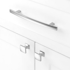 ASKANO 10 Pack 1 Inch, Small Square Polished Chrome Cabinet Knobs Chrome Draw…