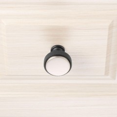 10 Pack Nickel and Black Kitchen Cabinet Knobs Brushed Silver and Black Drawe…