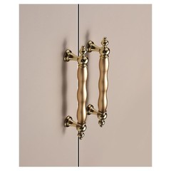 2 PCS Gold European Cabinet Handles Brushed Wardrobe Drawer Pull Modern Decor