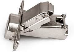 Berta 2-Pack 165 Degree Hinges 165 Soft Close, Brushed Nickel