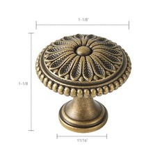2-30 Pack Solid Brass Kitchen Cabinet Knobs Vintage Drawer Knobs for Dresser
