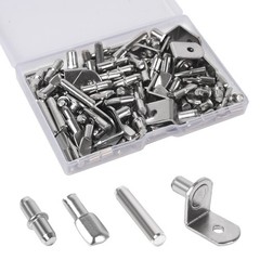 100Pcs Shelf Pegs for Shelves 4 Styles Shelf Pins Kitchen Cabinet Shelf Pegs N