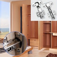 7PCS Stainless Steel Soft Close Cabinet Hinges – Durable for Kitchen & Wardrobe