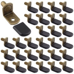 Biaungdo Shelf Support Pegs, Bronze Tone, 30 Pcs, 1/4 Inch