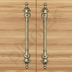 18″ Brass Antique Finish Main Door Handle Pull Push Home Hotels Pack of 2