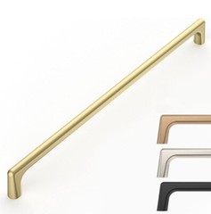 9BUILD 6 Pack 12.6Inch Cabinet Handles Brushed Gold Cabinet Pulls Kitchen Ca…