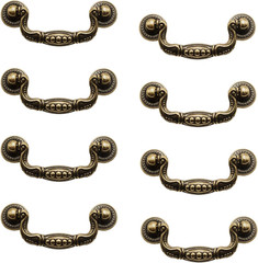 8 Pcs 3 Inch P02 Drop Drawer Handles Antique Brass(Gold) Cabinet Handle Drawer P