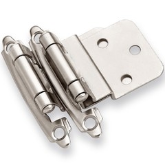 DecoBasics 3/8″ Inset Cabinet Hinges Brushed Nickel 50 Pack,