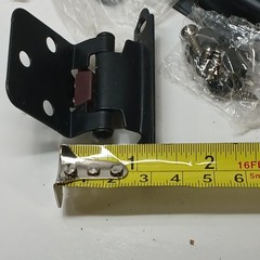 Oil Rubbed Black SelfClosing Overlay Cabinet Hinge w/ Hardware 7 in total