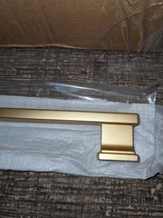 9 Pack 10″ Hole Centers Brushed Gold Solid Cabinet Pulls, Heavy Drawer Handles