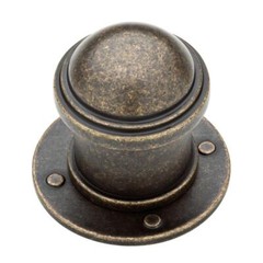 P32946C-BAB 1 1/2″ Round Industrial Cabinet Drawer Knob Burnished Antique Brass