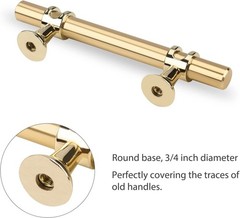 Kitchen Cabinets Handles Gold Cabinet Pulls Gold Drawer Pulls 3 3/4 inch Bras…