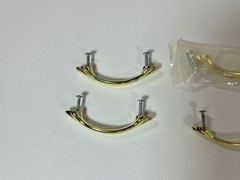 Lot of 4 Radiance 3″ Center Arch Drawer Pulls Finish Polished Brass with Screws