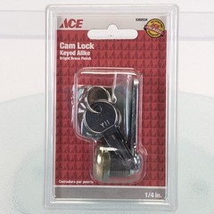 Ace Bright Brass Cam Drawer Utility Lock 5302534 w 2 Y11 Keys – NEW