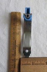 Vtg Amerock door pull blue line chrome plated # E08215 NOS MCM cabinet cupboard