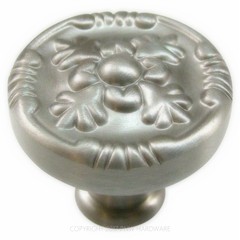 10 Hickory Hardware Satin Nickel Cabinet Knob, Solid Brass Ornate Richelieu F406