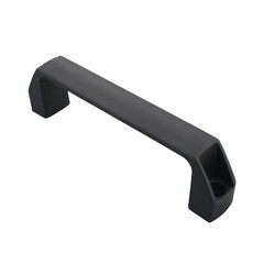 Black Plastic Handle Pulls Cabinet Drawer Cupboard Door Mounting Hole 6.5/8.5mm