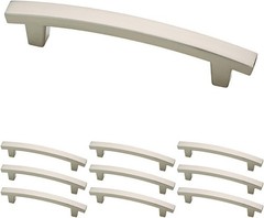Cosmetic Upgrade: 10-Pack Brushed Nickel Cabinet Handles, 4-Inch T-Shaped Pulls