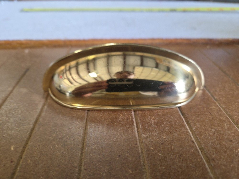 Belwith Keeler Power & Beauty K7 Polished Brass 3″cc Solid Brass Cabinet Cup Pul