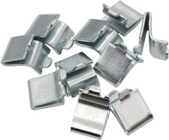 14 Pieces Silver Adjustable Steel Pilaster Shelf Clip Support, Shelving Bracket