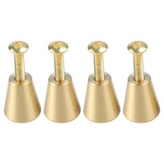 Elegant Solid Brass Handles for Cabinets 4PCS Tapered Design for Home Decor