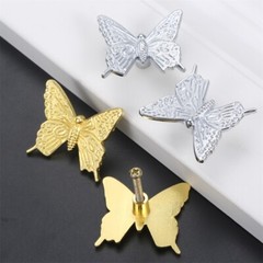 Butterfly Pull Handle Zinc Alloy 0.98in Cabinet Wardrobe Drawer Kitchen Cupboard