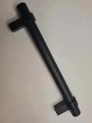 Drawer Cabinet Door 5″ Center Pull Bar Black Color Metal 1 Count Euro