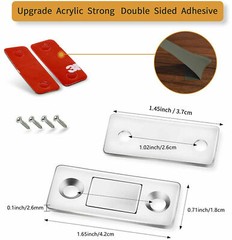 Strong Magnetic Door Closer Cabinet Catch Latch Cupboard Ultra Thin Closures