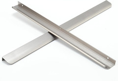 Satanga Brushed Nickel Pack of 2 Edge Finger Pull for Cabinets 19.69″ Length