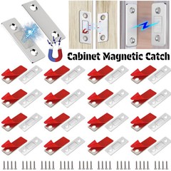 Lot Strong Magnetic Door Closer Cabinet Catch Latch Cupboard Ultra Thin Closures