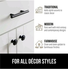 30 Pack 5 Inch Kitchen Cabinet Handles Matte Black Cabinet Pulls Black Drawer..