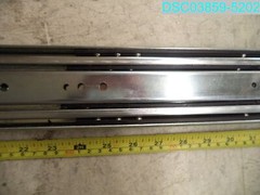 QTY=3: 63″ Full Extended Heavy Duty Ball Bearing Drawer Slides 32″L x 3″W x 3/4″