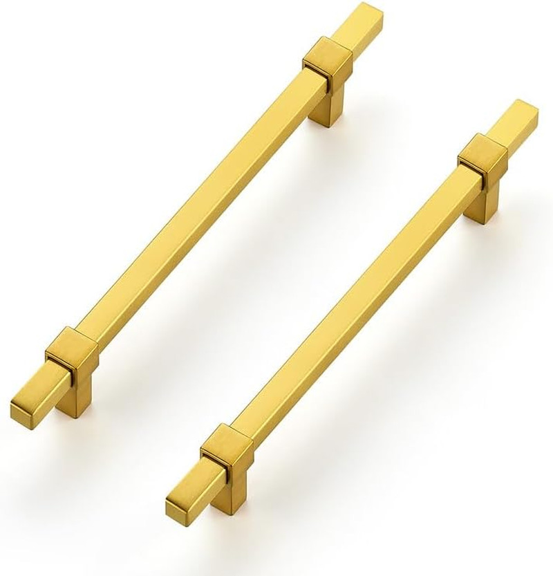 30 Pack Gold Cabinet Handles – 6-1/4″ Hole Center Cabinet Pulls Drawer Pulls Cab