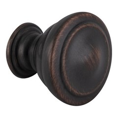 Oil Rubbed Bronze Modern Transitional Round Cabinet Knob For Kitchen And Cabinet