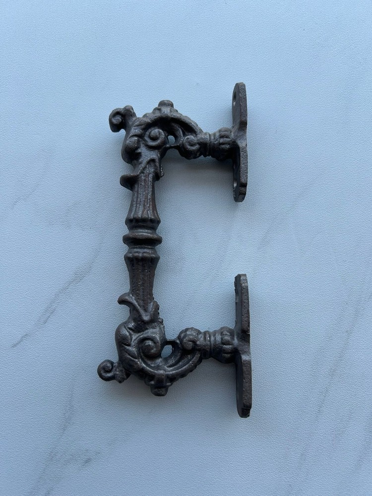Vintage Style Cast Iron Victorian Design Decorative Door Gate Handle Pull