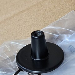 Basics 25-Pcs Straight Top Ring Cabinet Knob, 1.25-inch Diameter, Flat Black