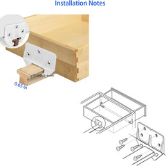 10 Pcs Plastic Drawer Guides Drawer Track Guides Drawer Rail for Dressers