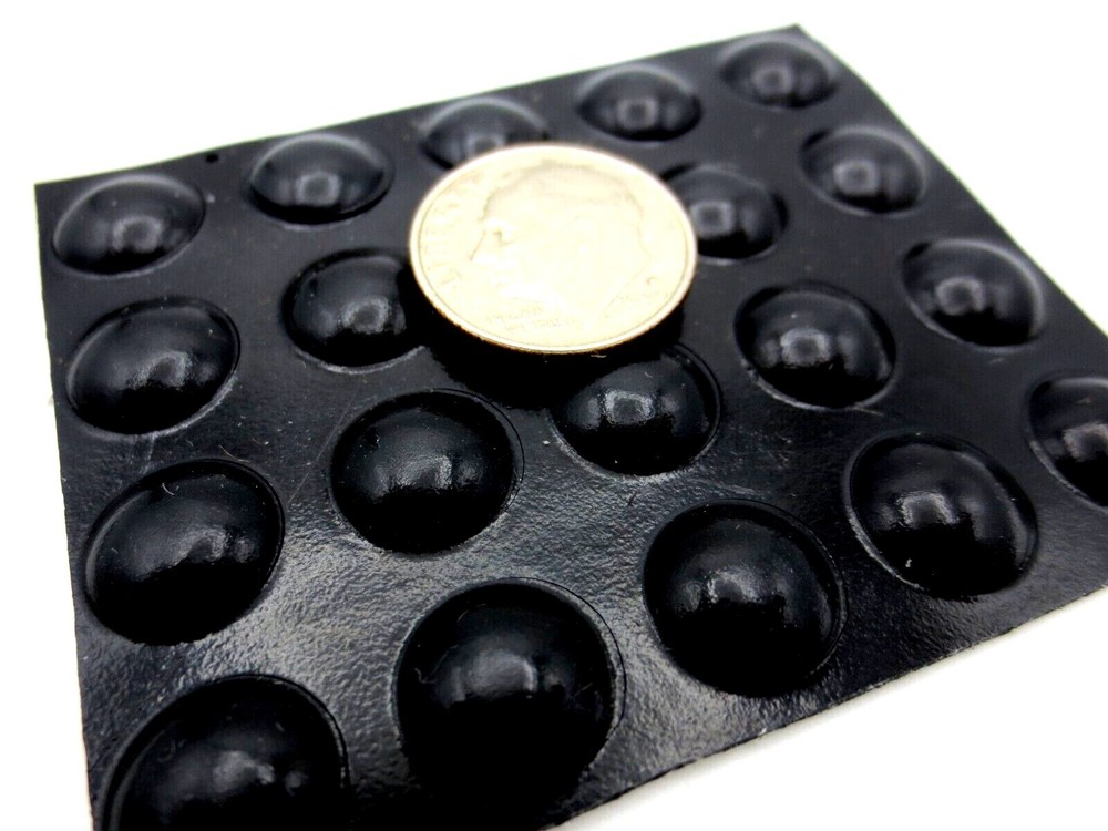 Stick-On Rubber Pad Bumper Non-Skid, Has 3/8″ Round Pad, Is 1/8″ Tall, Durable!