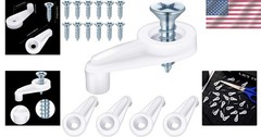 Clear Acrylic Glass Clips – 50 Pack with Screws for Cabinet and Window Install