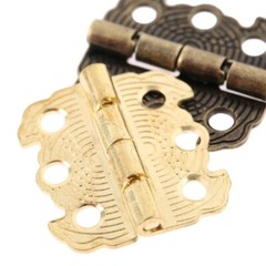 4/12pcs Antique Hinges &Screws For Cabinet Cupboard Closet Door Box Case 2 Color