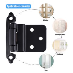 Kitchen Door Cabinet Hinges Self Closing 3/8″ Offset Inset Face Mount Self Close