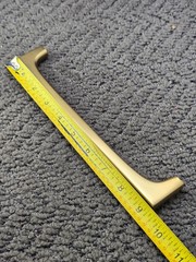 (QTY 3) Amerock BP37427BBZ: Merced Bar Cabinet Pull 8-13/16″ Golden Champagne
