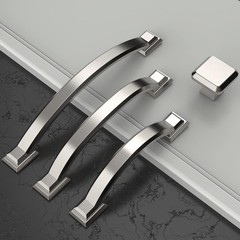 Elegant 10 Pack Brushed Nickel Cabinet Pulls – Easy Install, Arch Design, 7 Inch