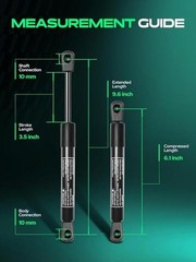 2PCS Rear Trunk Deck Lid Lift Supports Gas Struts Replacement for 2006-2015