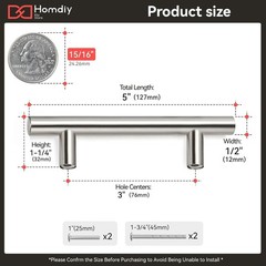 35Pack Cabinet Handles Brushed Nickel Cabinet Hardware 3in Hole Centers Cabin…