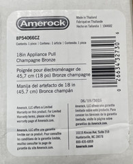 Amerock BP54066CZ Winsome 18″ Center Bar Appliance Pull – Champagne Bronze