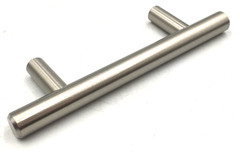 ONE Stainless Steel Bar Pull Handle Drawer Kitchen Cabinet Hardware 5” L 3” Hole