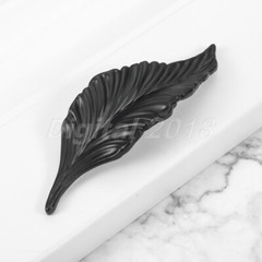 2Pc Leaves Furniture Handle Cabinet Drawer Wardrobe Door Knob Furniture Hardware