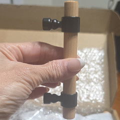 Walnut Wood Cabinet Pull Handle 3in, 21 pack