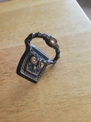 Amerock Bonaventure Antique English 2-7/8″ Fixed Ring Pull, Backplate W/Screw.
